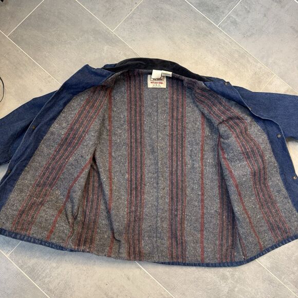 VTG Walls Blizzard Pruf Denim Barn Coat – Men’s XL Blanket lined- Work jacket - Picture 7 of 13